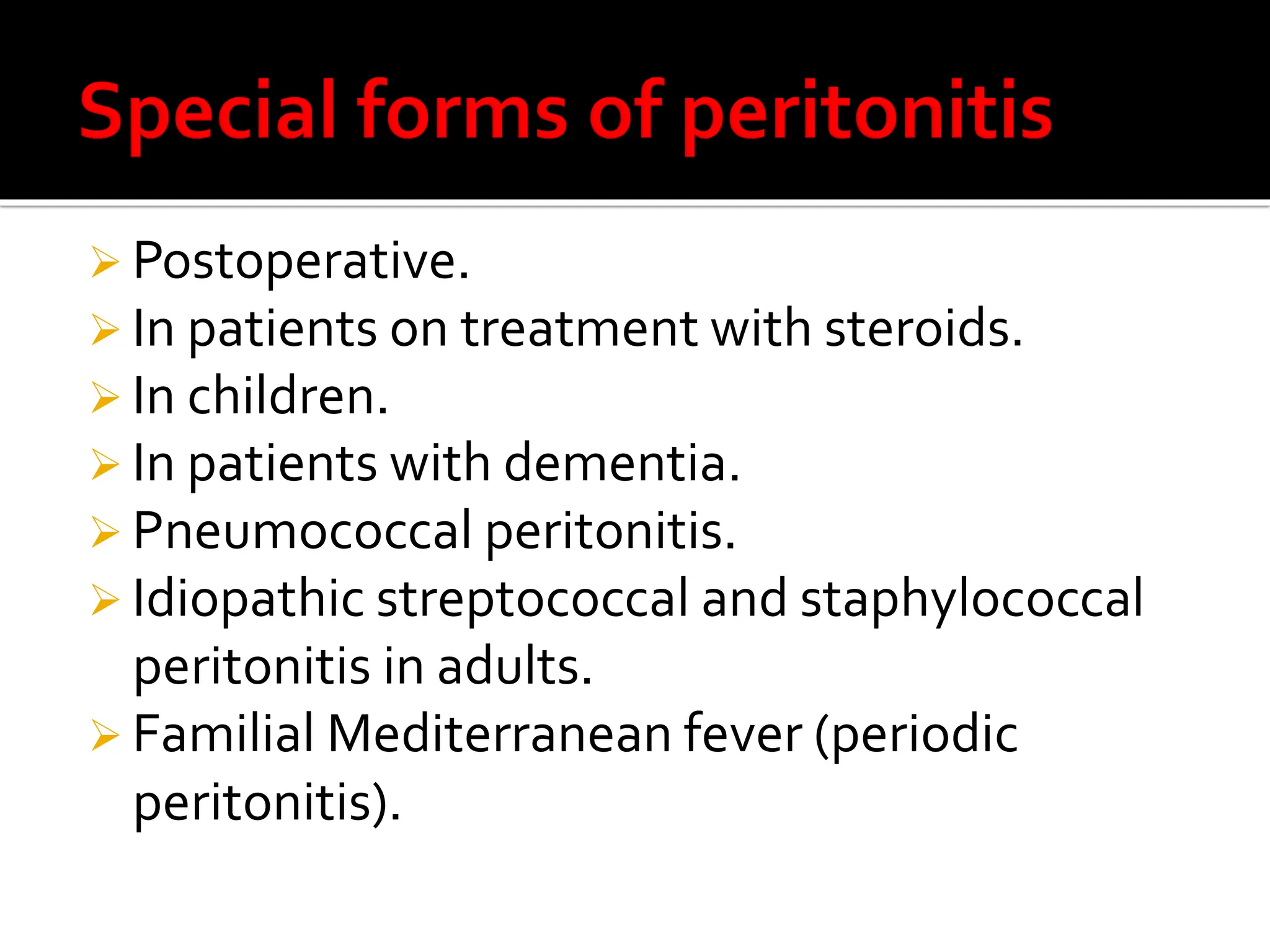 PERITONITIS pdf for healthcare medical students | PPT