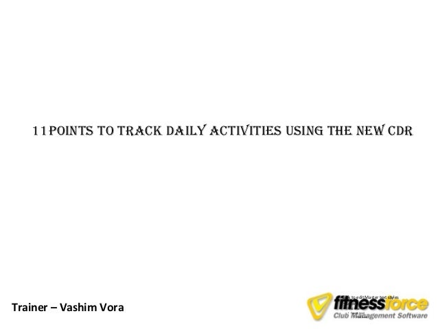 track daily activities