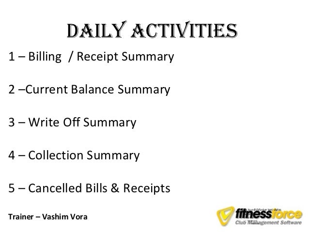 track daily activities