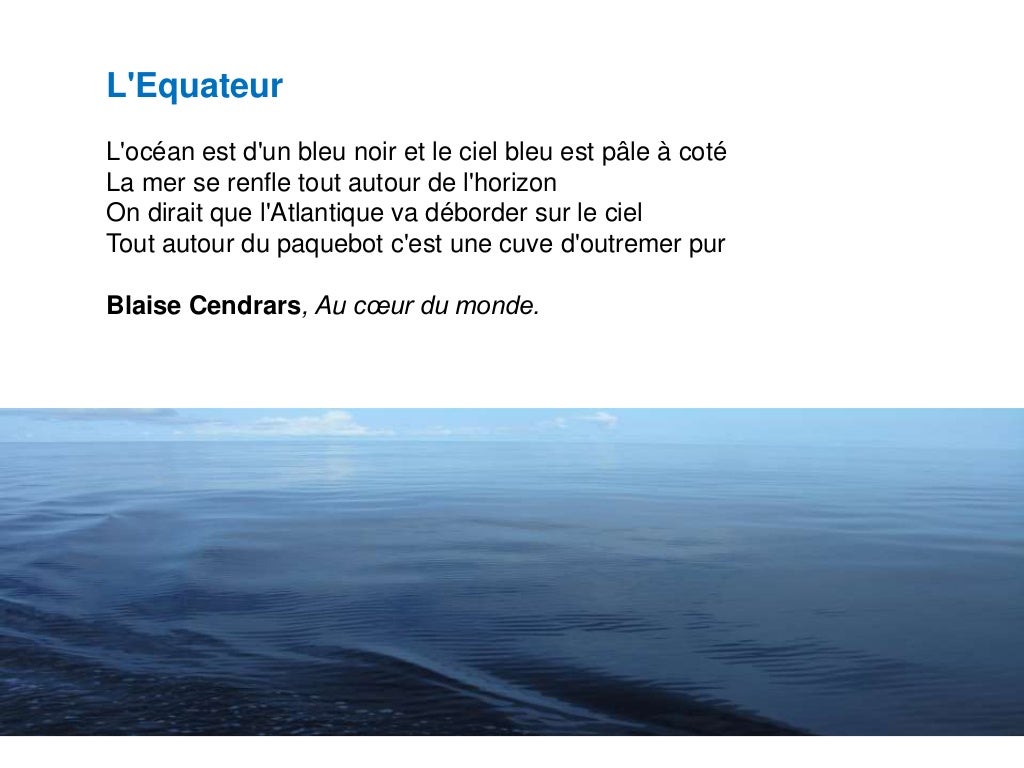 Metaphore Sur Le Theme De La Mer