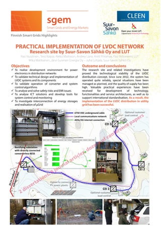 Practical implementation of LVDC network