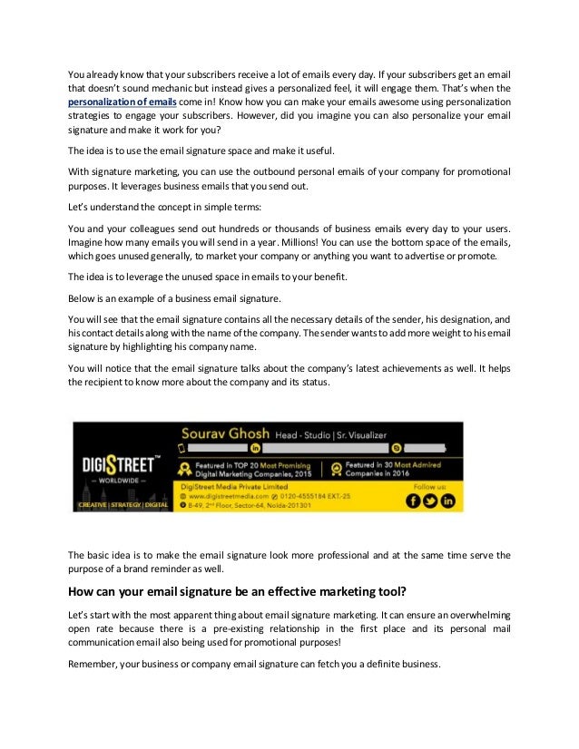 11 powerful reasons why you need email signature marketing email signature idea