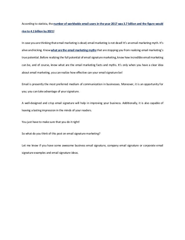 11 powerful reasons why you need email signature marketing email signature idea