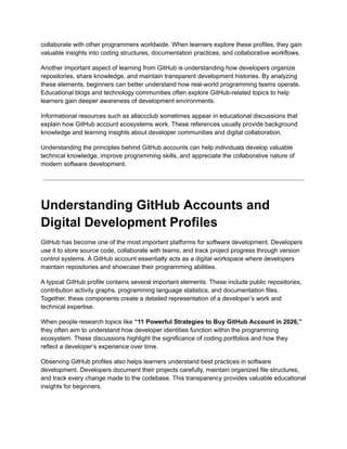 11 Powerful Strategies to Buy and Understand GitHub Accounts in 2026 ...