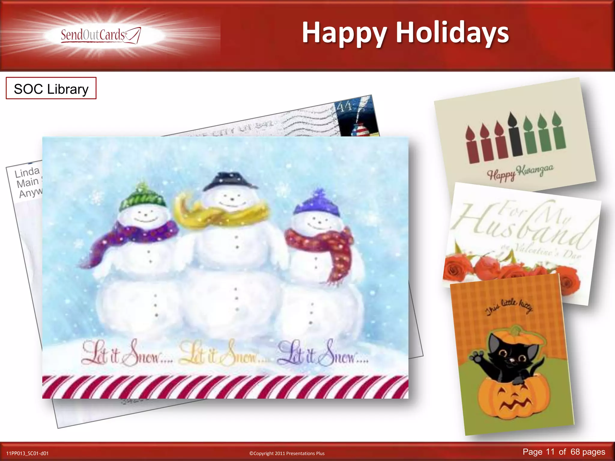 SOC LibraryLinda SmithMain StreetAnywhere, USAMr. & Mrs. John SmithMain StreetAnywhere, USAHappy Holidays