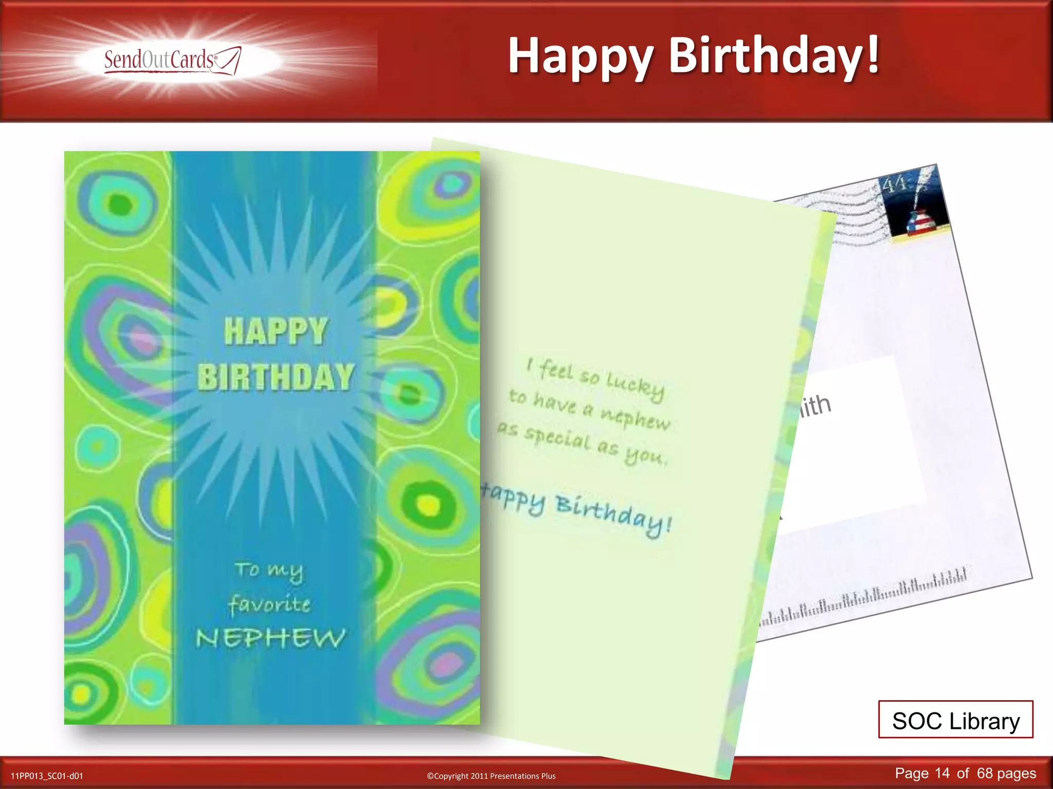 Linda SmithMain StreetAnywhere, USAMr. & Mrs. John SmithMain StreetAnywhere, USAHappy Birthday!SOC Library