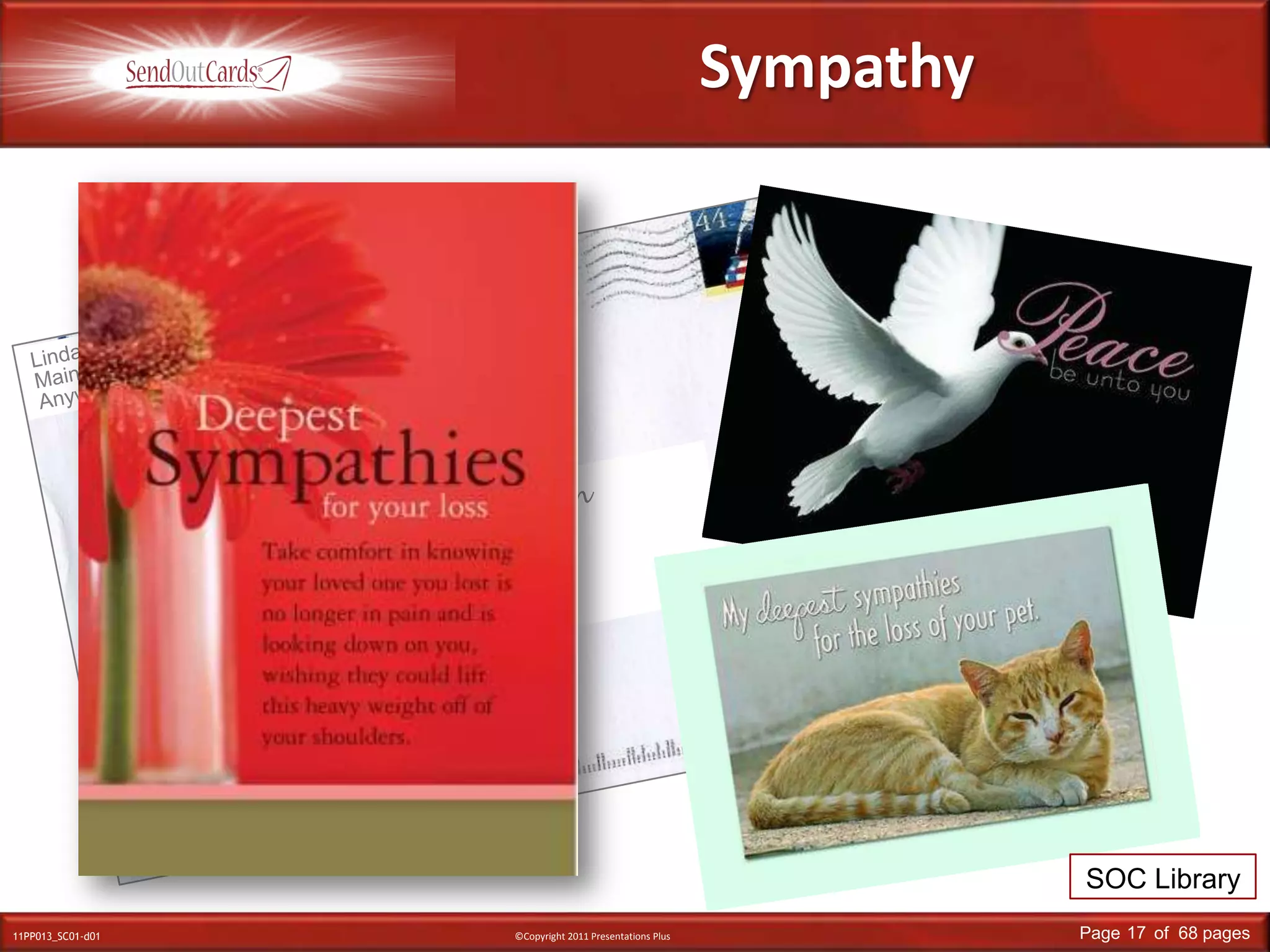 SympathyLinda SmithMain StreetAnywhere, USAMr. & Mrs. John SmithMain StreetAnywhere, USASOC Library