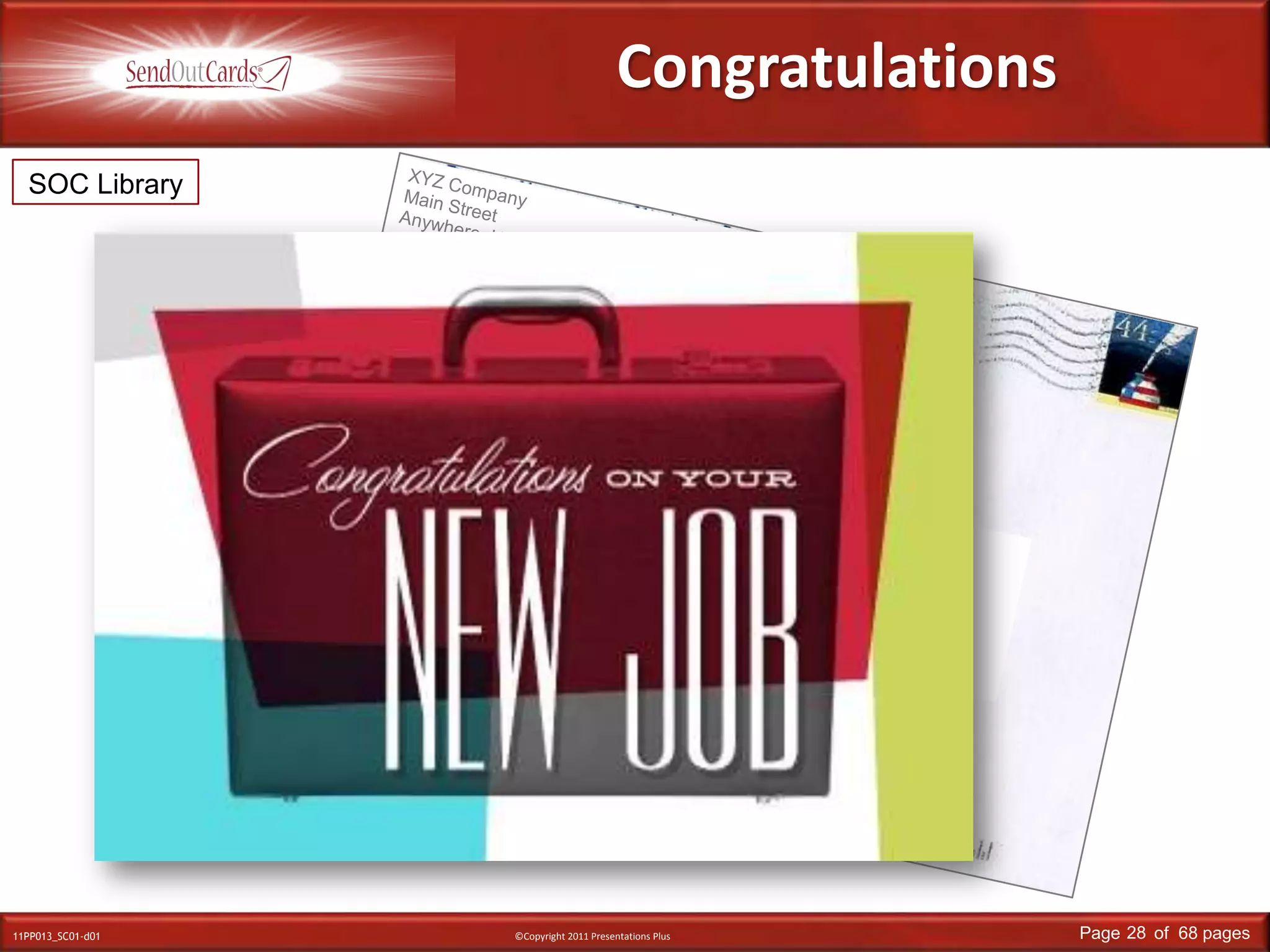 SOC LibraryXYZ CompanyMain StreetAnywhere, USAMr. & Mrs. John SmithMain StreetAnywhere, USACongratulations