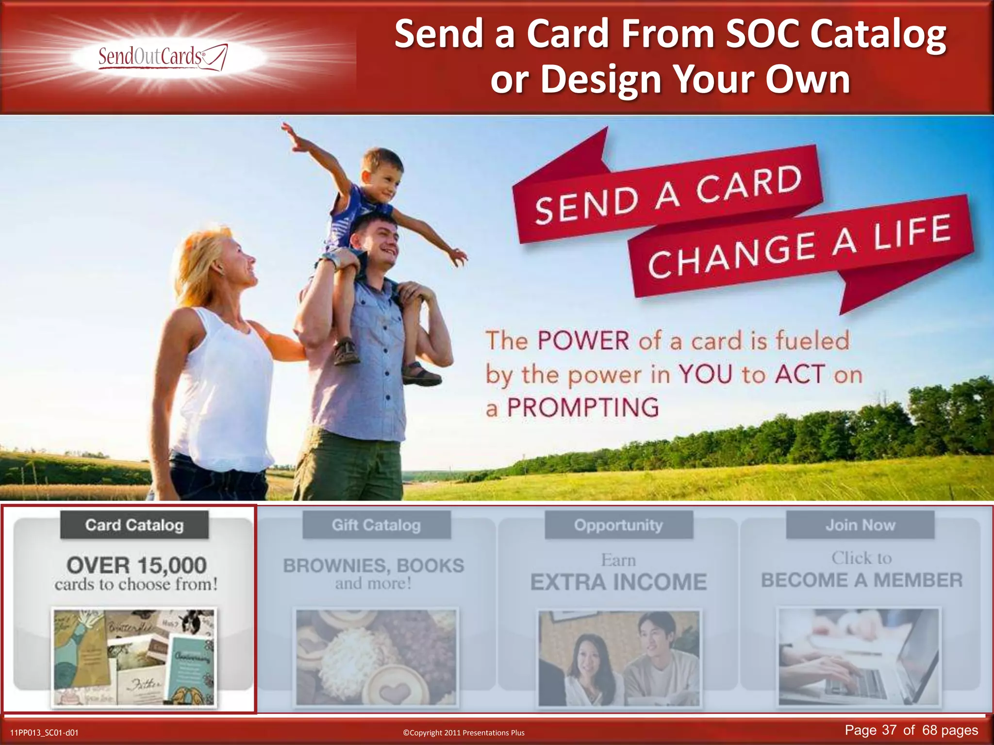 Send a Card From SOC Catalog  or Design Your Own