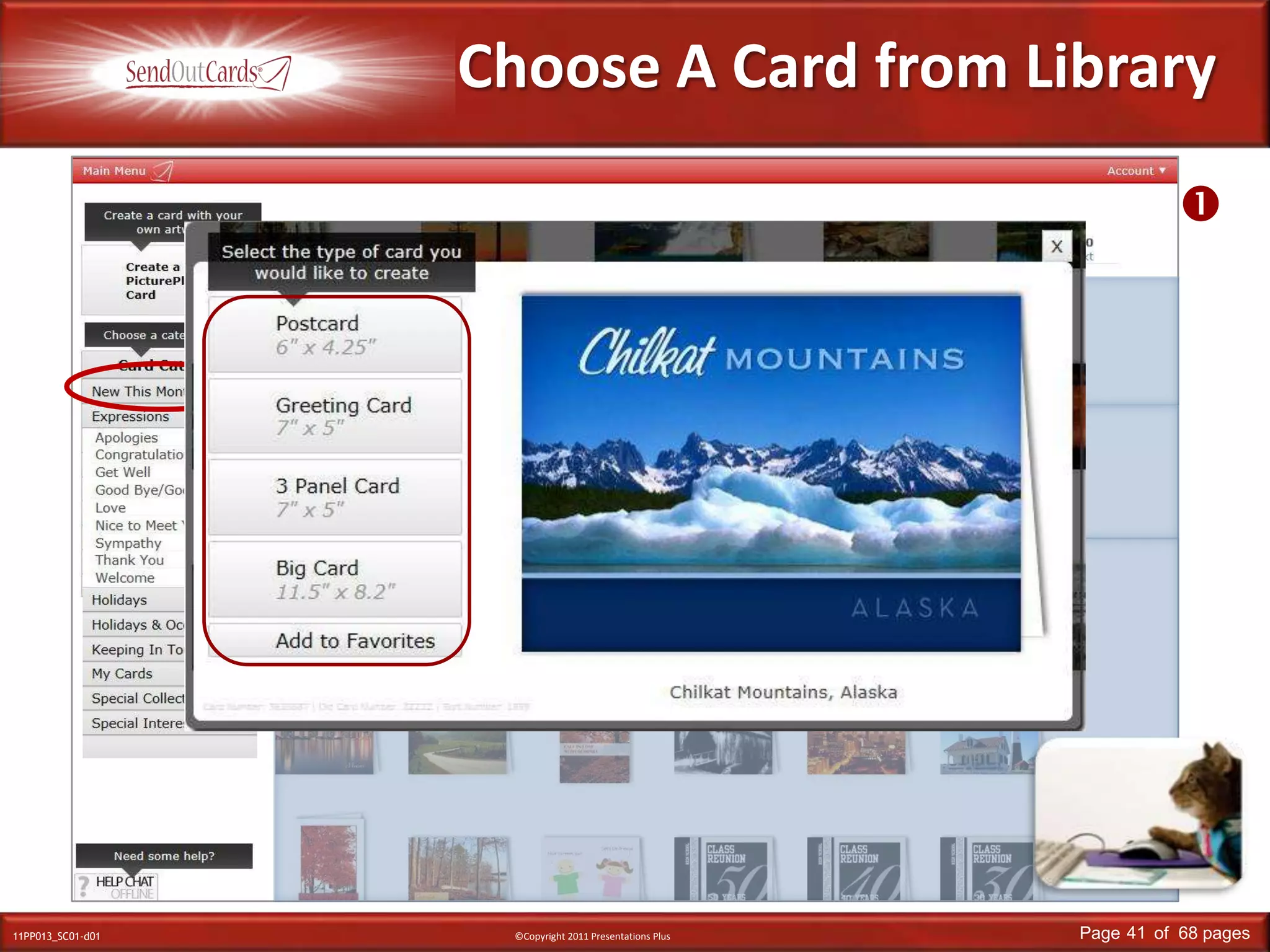 Choose A Card from Library
