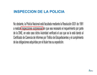 INSPECCION DE LA POLICIA
 