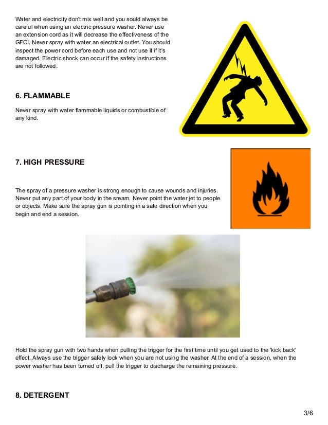 11 pressure washer safety rules