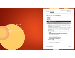 Rhmpp Sample Application 11 project risk management | PDF