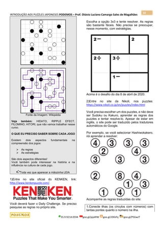 11 qa puzzles japoneses - aula 1