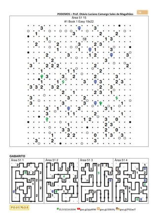 PODEMOS – Prof. Otávio Luciano Camargo Sales de Magalhães
35.9.9214.0594 goo.gl/pjykRW goo.gl/JD6Vhj goo.gl/PSGwJT
74
Área 51 15
#1 Book 1 Easy 19x22
GABARITO
Área 51 1 Área 51 2 Área 51 3 Área 51 4
 