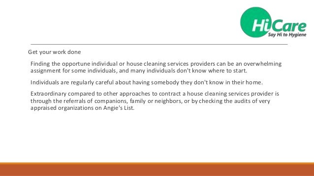 contracts for house cleaning services