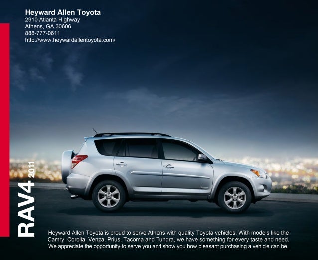 2011 Heyward Allen Toyota RAV4 Athens GA