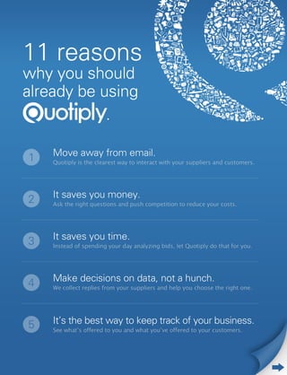 11 reasons you should use Quotiply