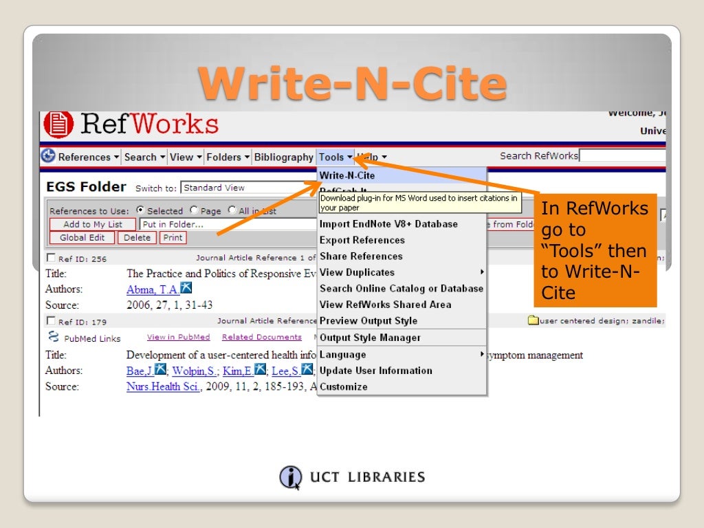 RefWorks WriteNCite