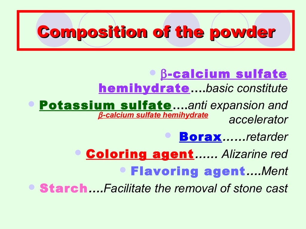 rigid impression materials dental material