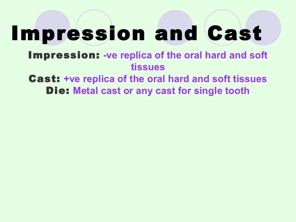 rigid impression materials dental material