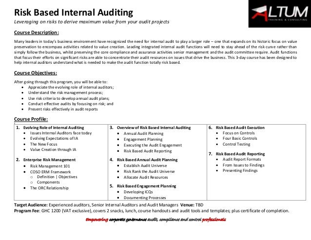 what is risk based auditing what is risk based auditing