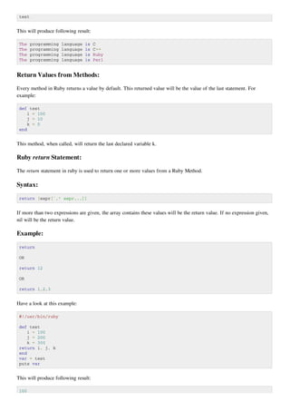 11 ruby methods | PDF