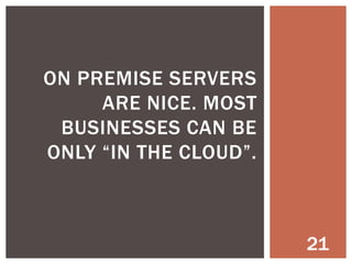 RULE #5 - TREAT
CUSTOMERS SPECIAL

21

 