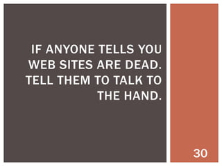 RULE #7 - SECURE
COMPUTING IS SMART
COMPUTING

30

 