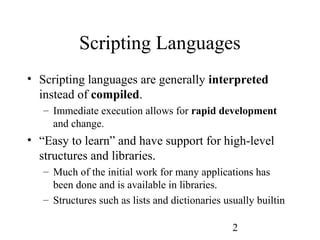 11 scripting languages | PPT