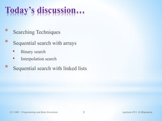 Introduction of Searching in data structure & its types. | PPTX