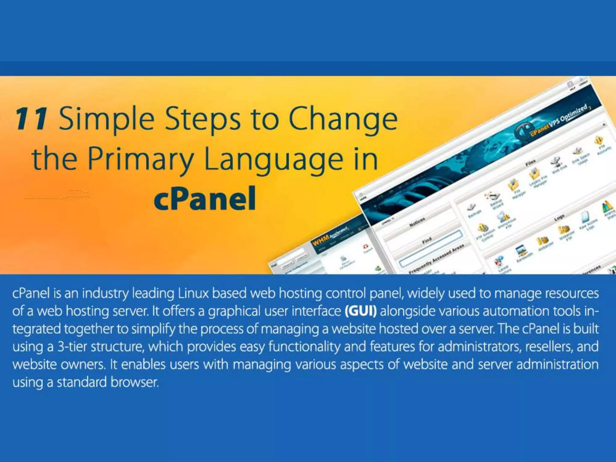 11 Simple Steps to Change the Primary Language in cPanel PPT