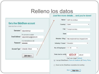 Relleno los datos