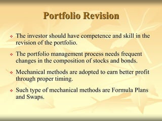 11 S&PM PPT portfolio revision.ppt