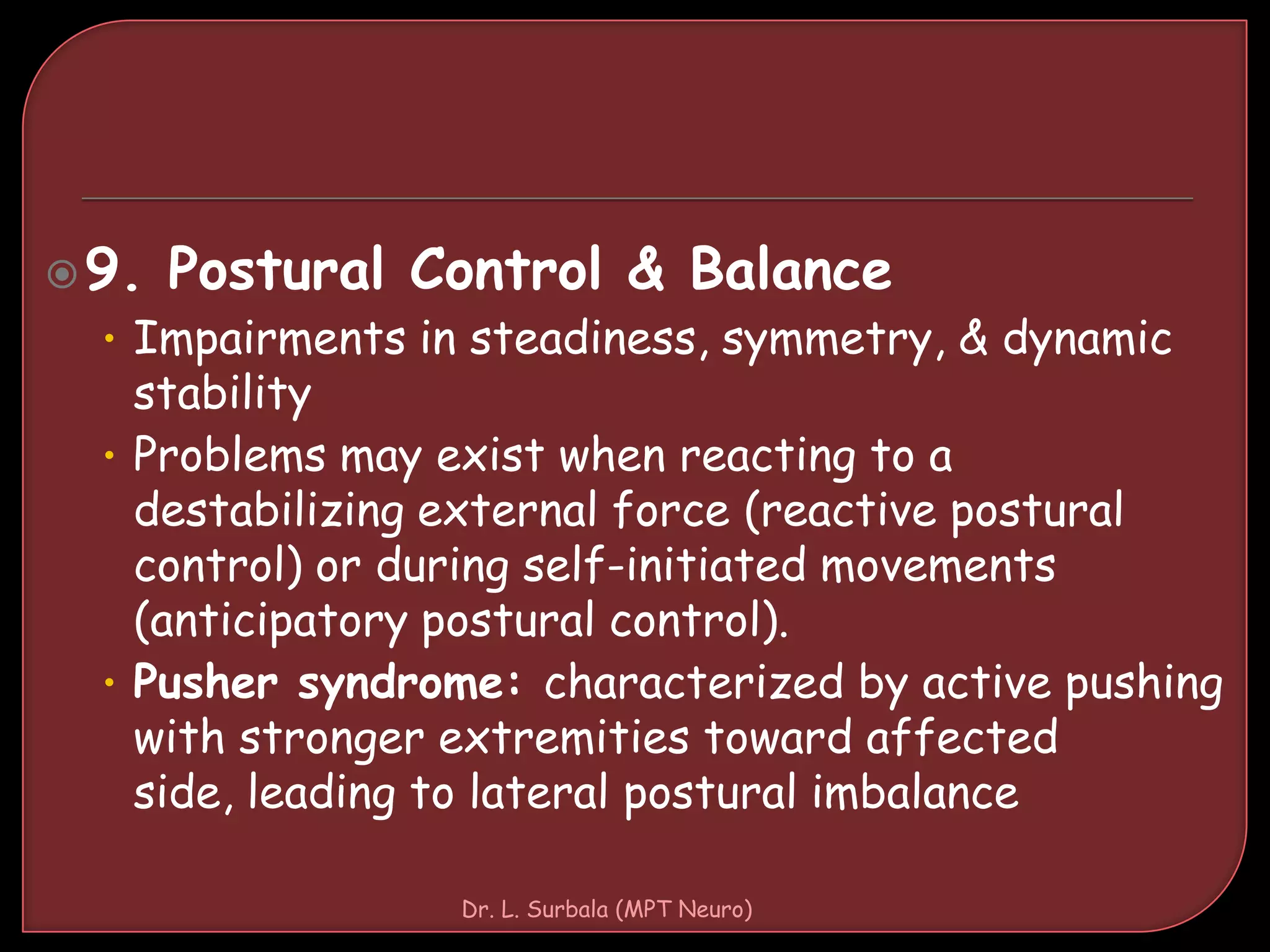 Stroke: PT Assessment and Management | PPTX