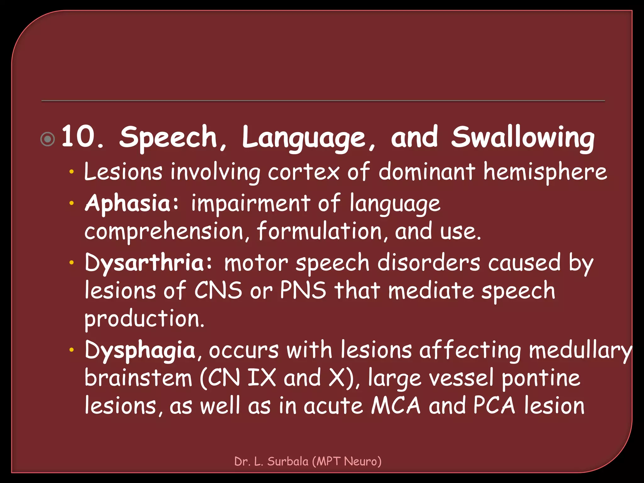 Stroke: PT Assessment and Management | PPTX
