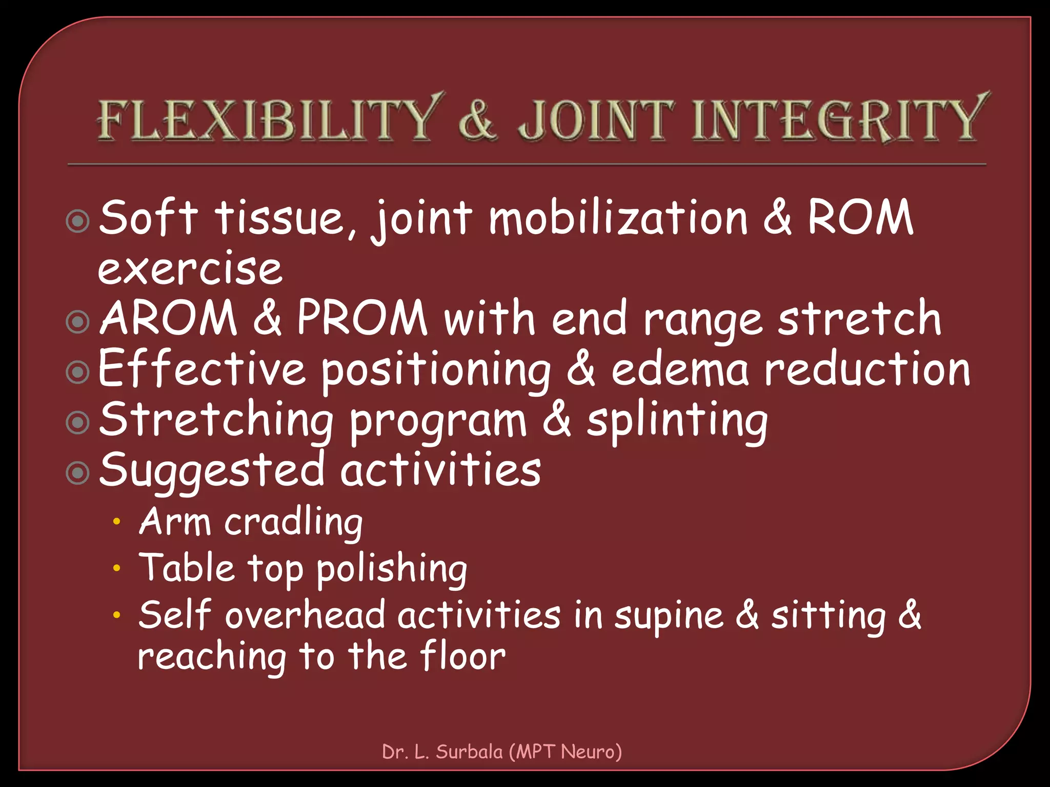 Prom Stretch R Hemi Stroke: PT Assessment and Management | PPTX