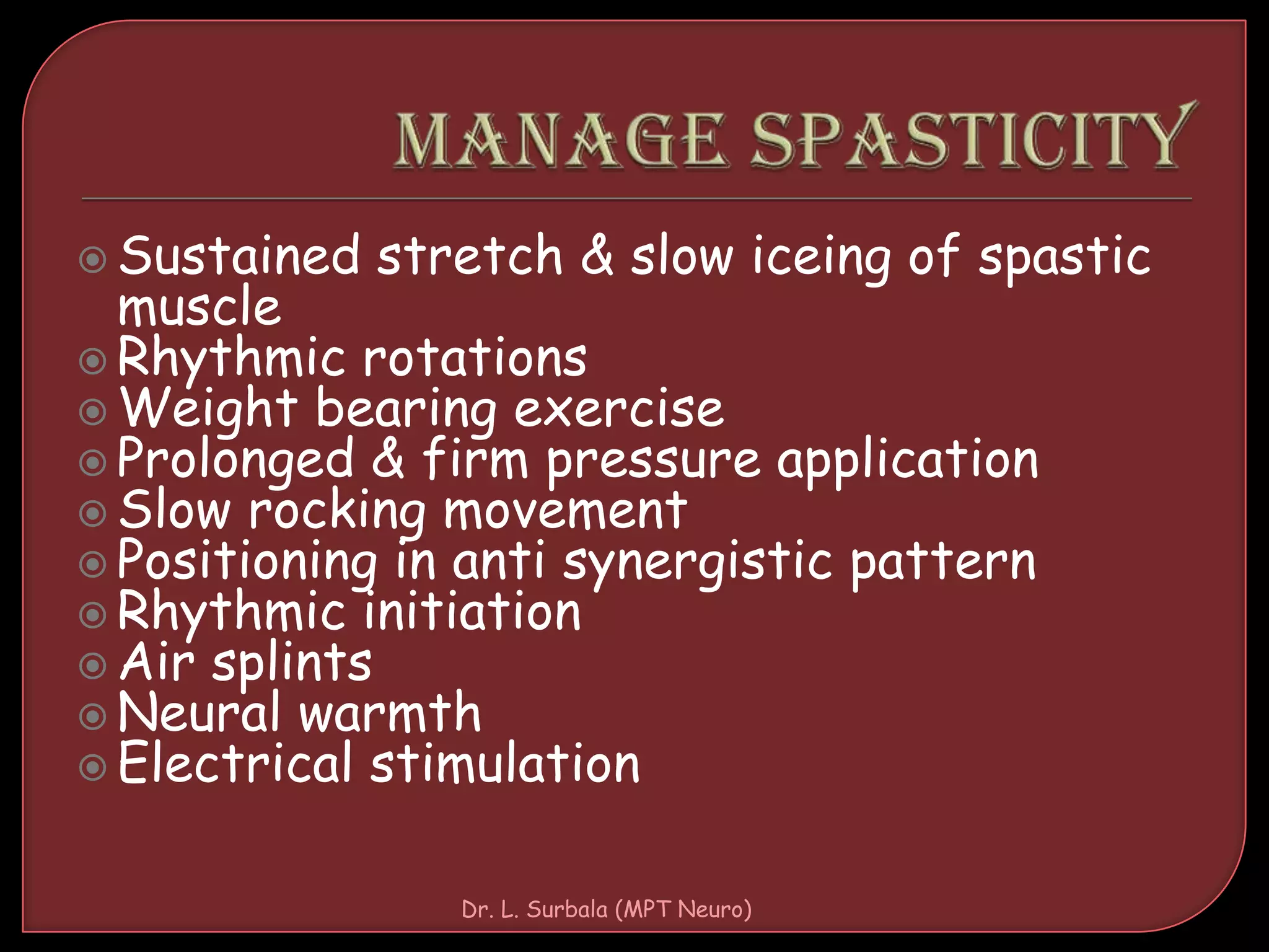 Stroke: PT Assessment and Management | PPTX