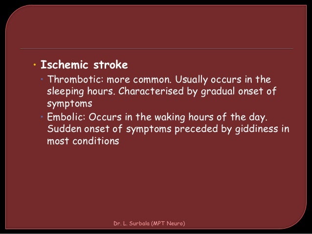 Stroke patient case study presentation