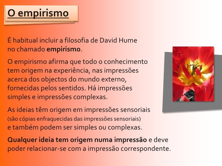 Identifique No Texto Elementos Que Caracterizam O Empirismo De Hume