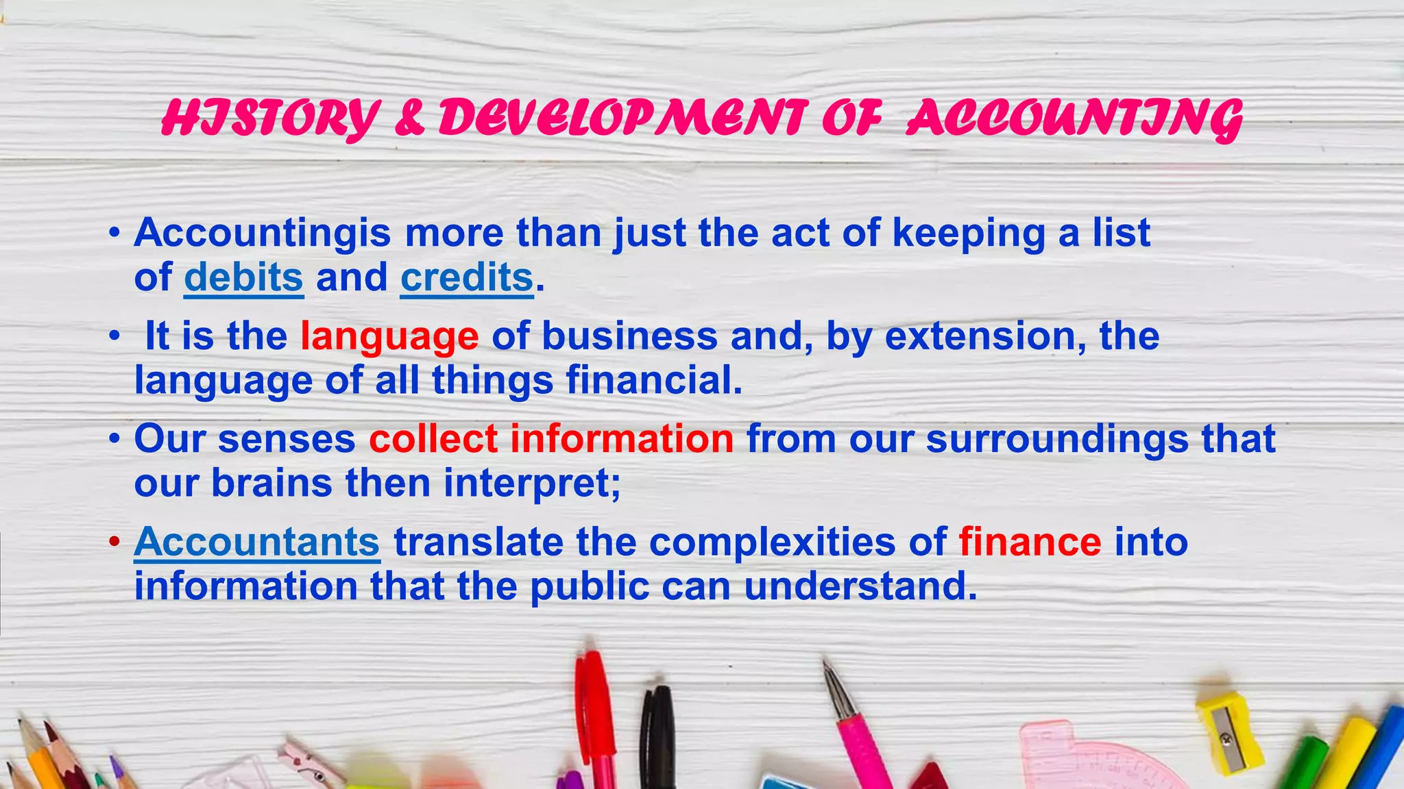 HISTORY & DEVELOPMENT OF FINANCIAL ACCOUNTING | PDF
