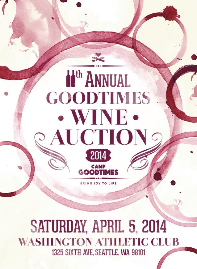 11th annual goodtimes wine auction invitation