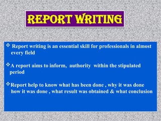 11th Data Processing and Analysis and report writing | PPT