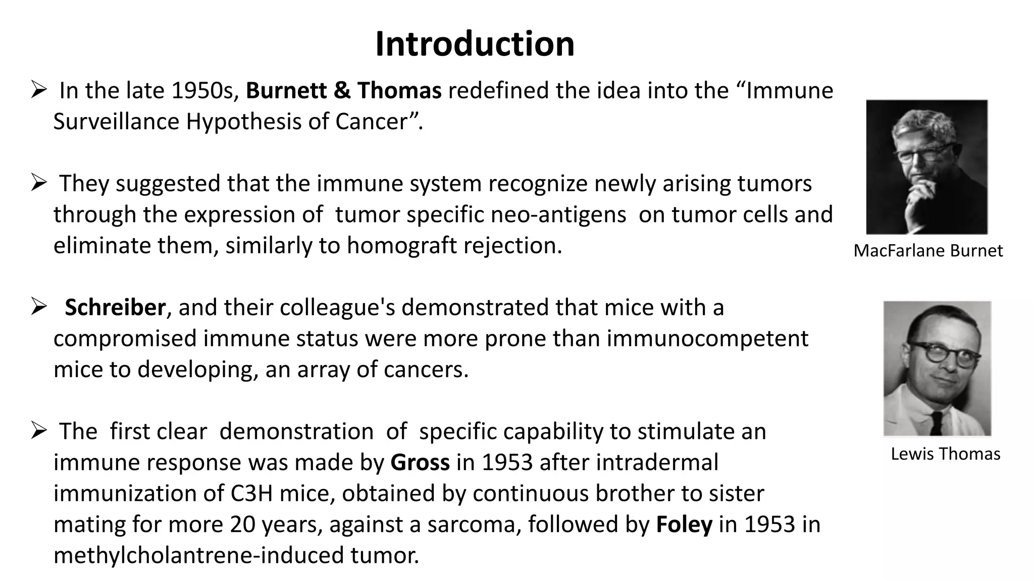 Theory of immune surveillance | PPTX