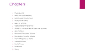 Comprehensive Class 11 Physics Notes Covering Units, Measurement, and ...