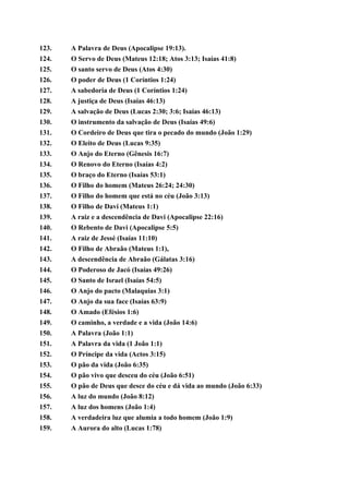 11 todos os nomes de jesus cristo e onde você pode encontrá los na ...