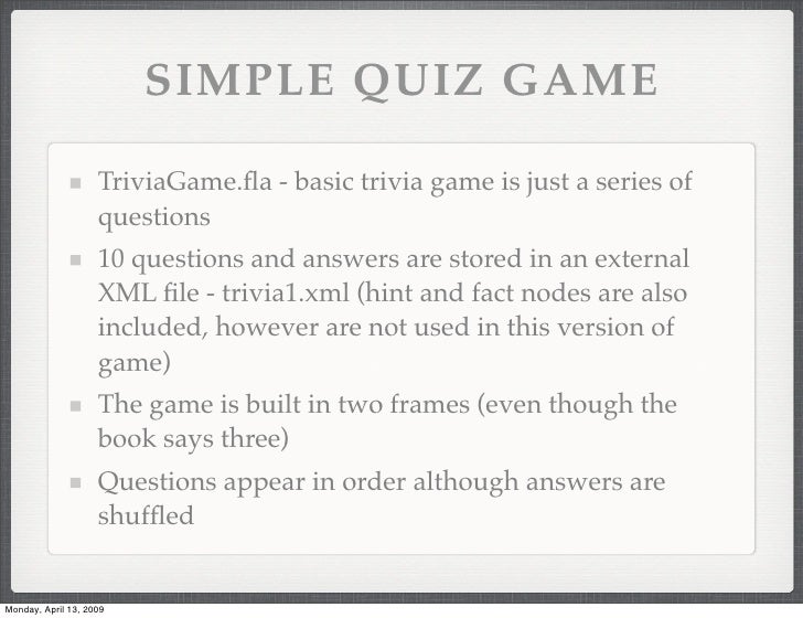 Trivia Quiz Games