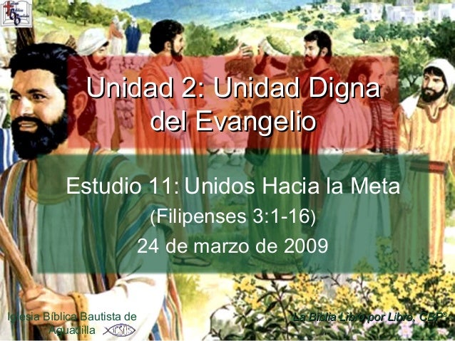11 Unidos Hacia La Meta Estudio Biblico En Filipenses