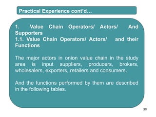 Value Chain Actor/model 11 Value chain unit one.ppt