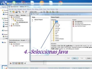 4.-Seleccionas Java 
 